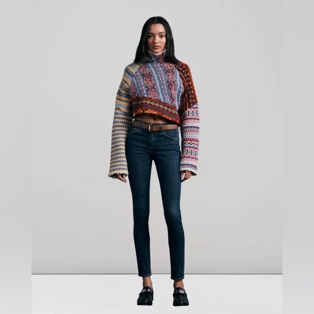 Rag & Bone Cate Mid-Rise Skinny Jeans Size 28 Stretch Chelsea Orig$228